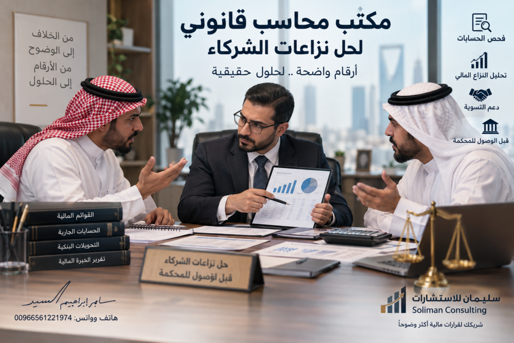 مكتب محاسب قانوني لحل نزاعات الشركاء