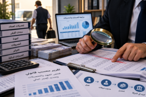 مكتب مراجعة و محاسبة لكشف عجز العهد والتحصيلات