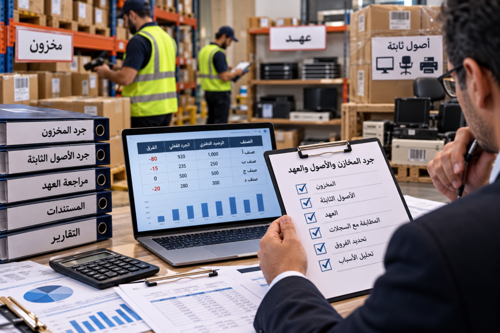 مكاتب محاسبة و جرد المخازن والأصول والعهد