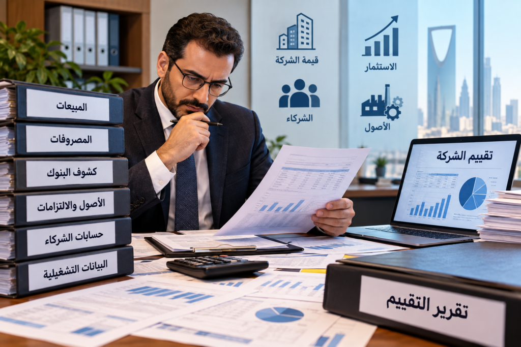 مقيم معتمد لتقييم شركة وحساباتها