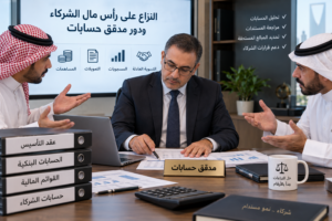 مدقق حسابات في نزاع رأس مال الشركاء