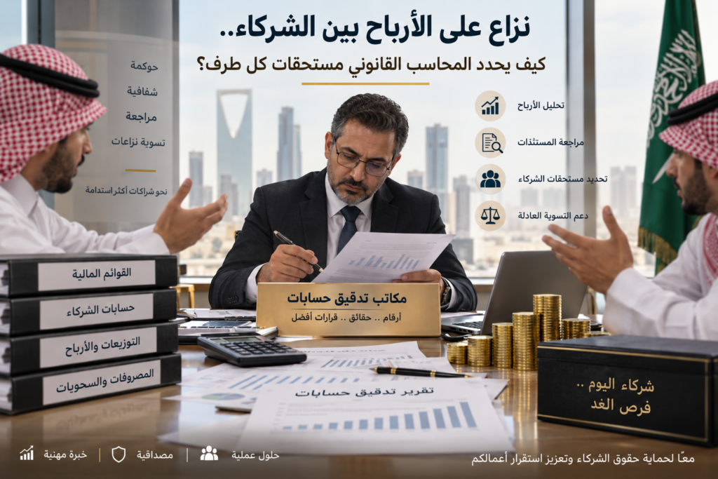 مكاتب تدقيق حسابات لحل نزاعات أرباح الشركاء